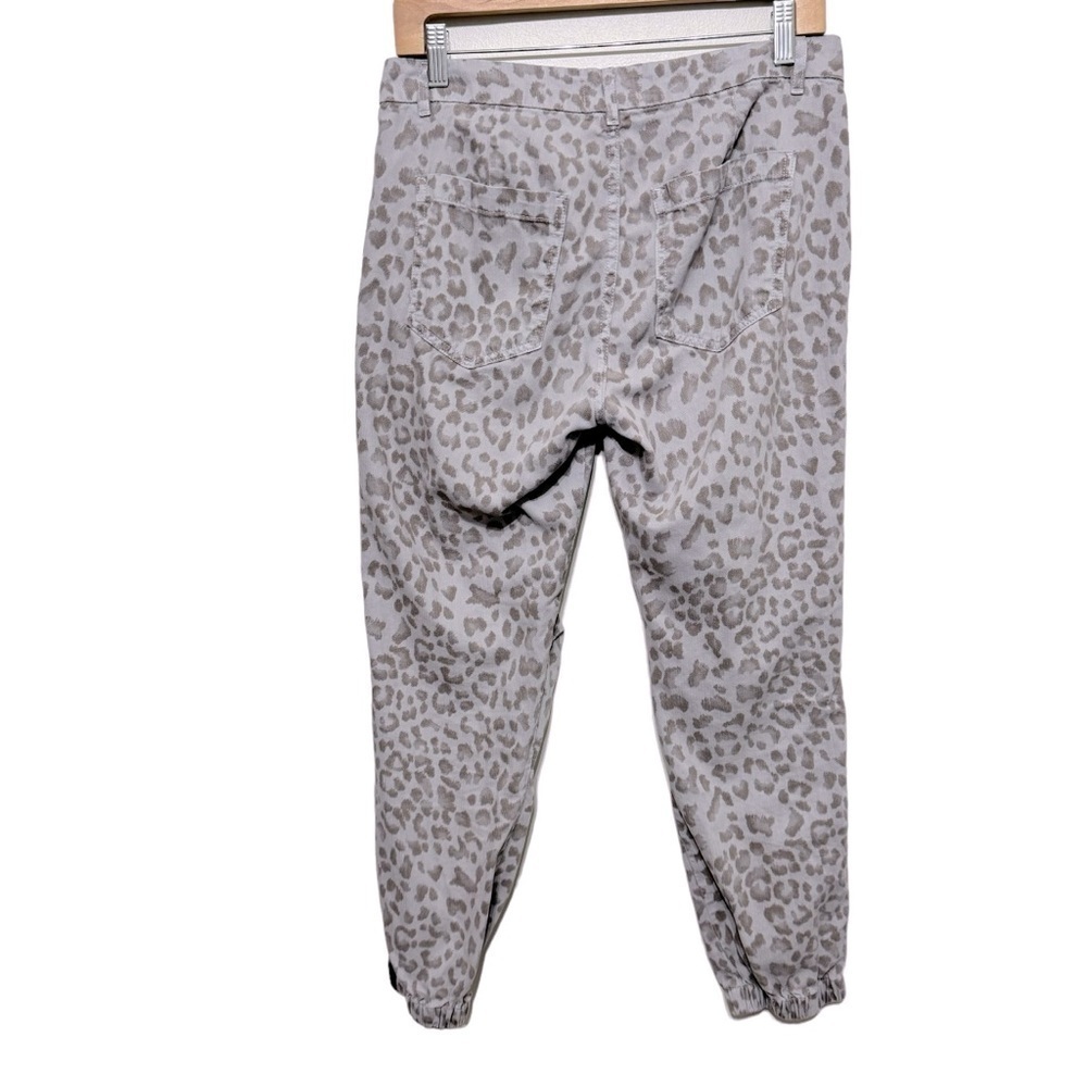 Sundry Cotton Twill Zip Leopard Print Jogger Sz 27 - Picture 11 of 16